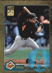 2001 Topps 50 Years Gold #T36 Mike Bordick 0745/2001